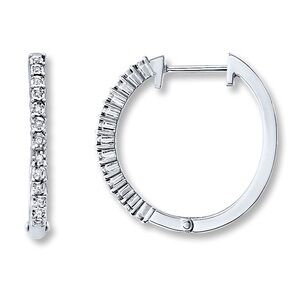DIAMOND HOOP EARRINGS